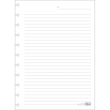 Foto ilustrativa Refil Decorado para Tilidisco Universitário 80 Folhas 90 Gramas