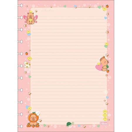 Foto ilustrativa Refil para Tilidisco Universitário Capyclub 50 Folhas 90 Gramas