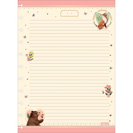 Foto ilustrativa Refil para Tilidisco Universitário Loveland 50 Folhas 90 Gramas