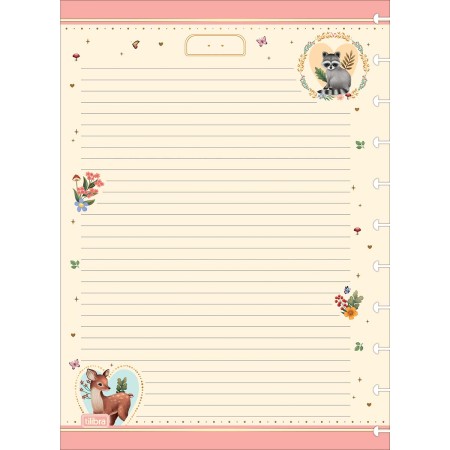 Foto ilustrativa Refil para Tilidisco Universitário Loveland 50 Folhas 90 Gramas