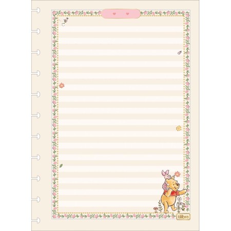Foto ilustrativa Refil para Tilidisco Universitário Pooh 50 Folhas 90 Gramas
