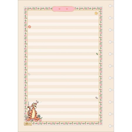 Foto ilustrativa Refil para Tilidisco Universitário Pooh 50 Folhas 90 Gramas