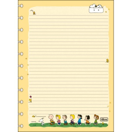 Foto ilustrativa Refil para Tilidisco Universitário Snoopy 90G 50F