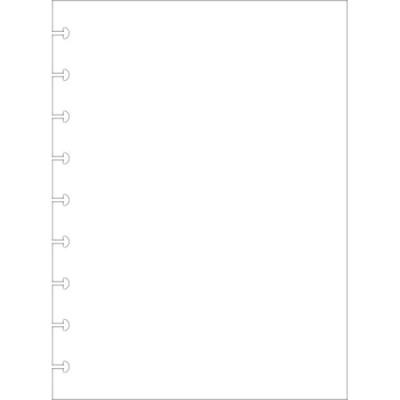 Foto ilustrativa Refil sem Pauta para Tilidisco Colegial 50 Folhas 90 Gramas