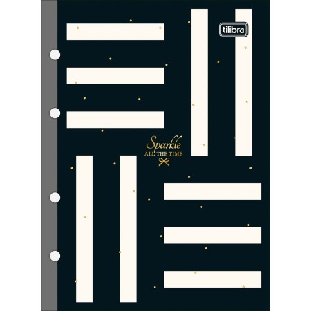 Foto ilustrativa Refil Tiliflex para Caderno Argolado Cartonado Colegial West Village 80 Folhas