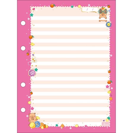 Foto ilustrativa Refil Tiliflex para Caderno Argolado Colegial Capyclub 80 Folhas