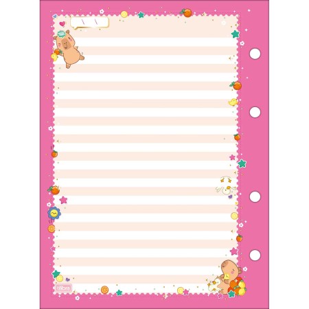 Foto ilustrativa Refil Tiliflex para Caderno Argolado Colegial Capyclub 80 Folhas