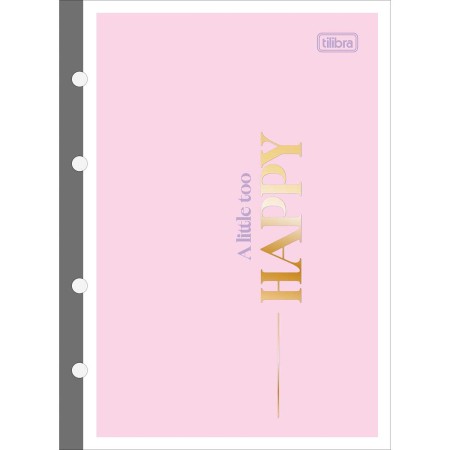 Foto ilustrativa Refil Tiliflex para Caderno Argolado Colegial Happy 80 Folhas