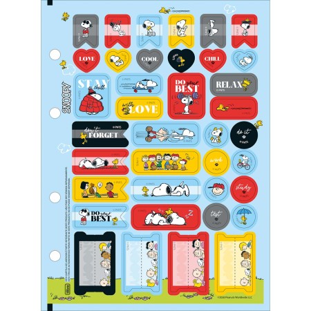 Foto ilustrativa Refil Tiliflex para Caderno Argolado Colegial Snoopy 80 Folhas