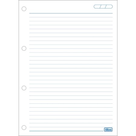 Foto ilustrativa Refil Tiliflex para Caderno Argolado Universitário 200 Folhas Soltas