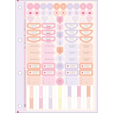 Foto ilustrativa Refil Tiliflex para Caderno Argolado Universitário Soho 80 Folhas