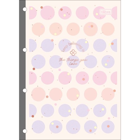 Foto ilustrativa Refil Tiliflex para Caderno Argolado Universitário Soho 80 Folhas