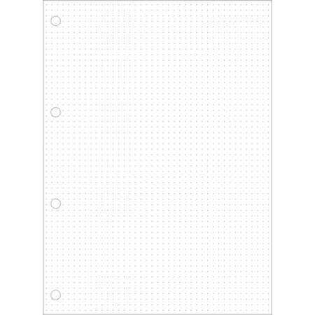 Foto ilustrativa Refil Tiliflex Pontilhado para Caderno Argolado Universitário 80 Folhas
