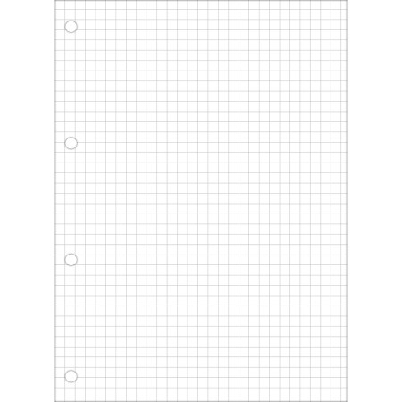 Foto ilustrativa Refil Tiliflex Quadriculado 7x7 para Caderno Argolado Universitário 80 Folhas