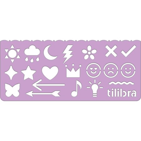 Foto ilustrativa Régua Stencil Fun - Blister com 4 unidades