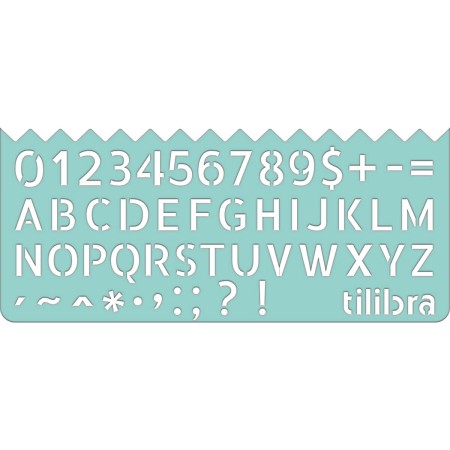 Foto ilustrativa Régua Stencil Fun - Blister com 4 unidades