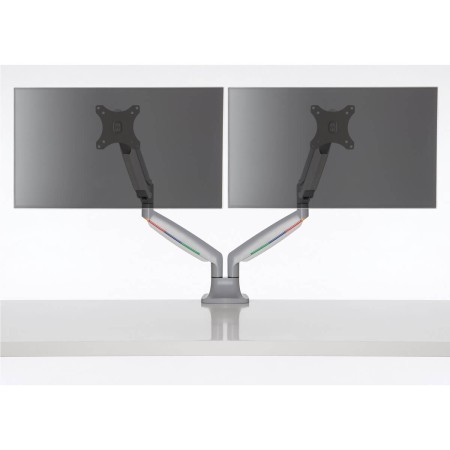 Foto ilustrativa Suporte de Mesa Ergonômico Ajustável para 2 Monitores