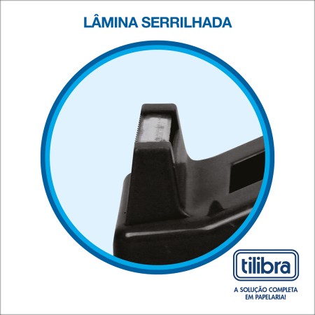 Foto ilustrativa Suporte Para Fita Adesiva Pequeno Preto