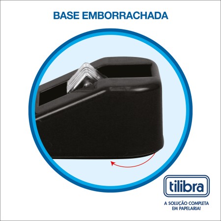 Foto ilustrativa Suporte Para Fita Adesiva Pequeno Preto