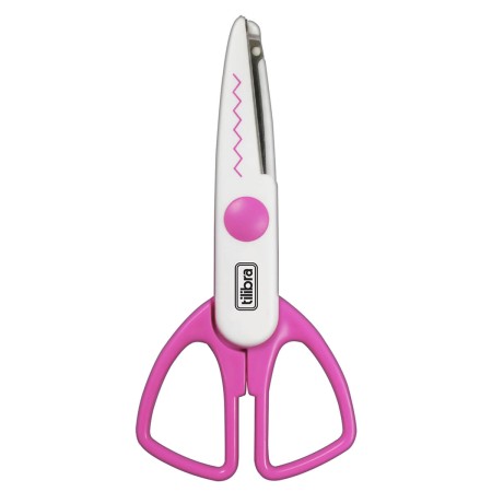 Foto ilustrativa Tesoura 140mm Zig-Zag Cores Sortidas