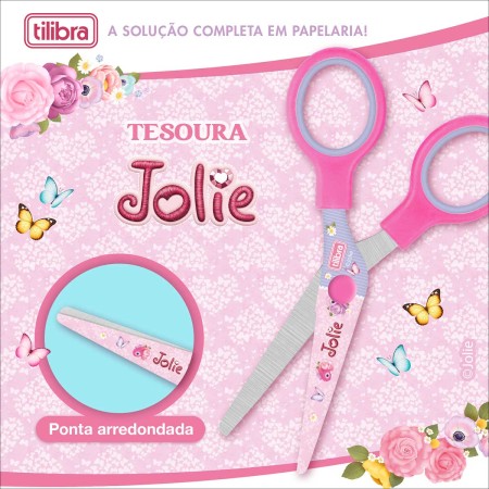 Foto ilustrativa Tesoura Escolar 128mm Jolie