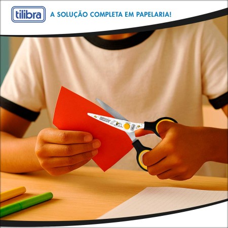 Foto ilustrativa Tesoura Escolar 128mm Snoopy