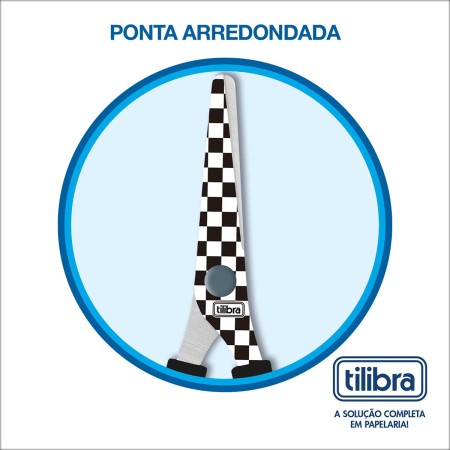 Foto ilustrativa Tesoura Escolar 128mm Street