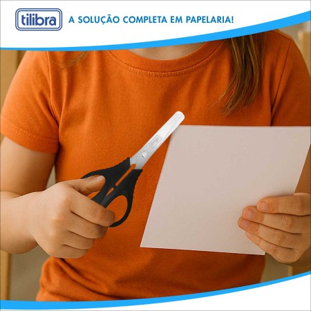 Foto ilustrativa Tesoura Escolar 130mm Classic Preta
