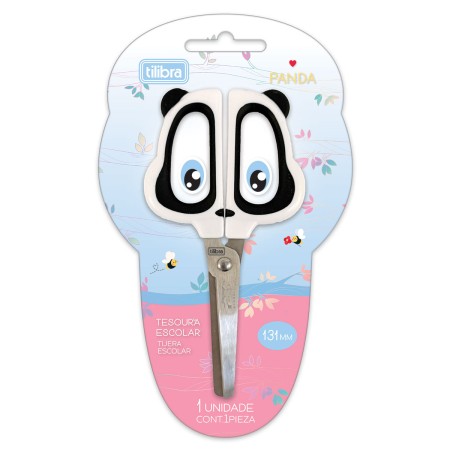 Foto ilustrativa Tesoura Escolar 131mm Panda