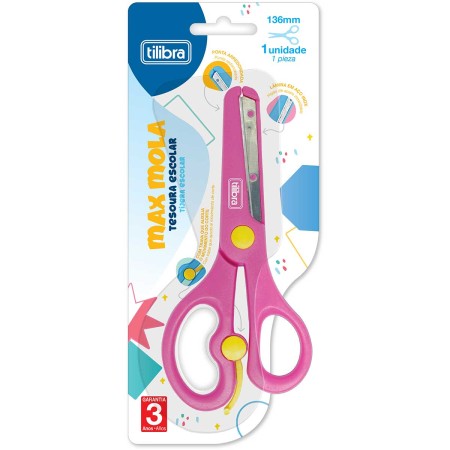 Foto ilustrativa Tesoura Escolar 136mm Max Mola - Sortido