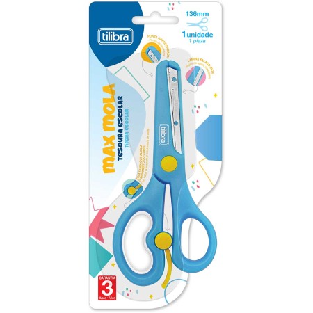 Foto ilustrativa Tesoura Escolar 136mm Max Mola - Sortido