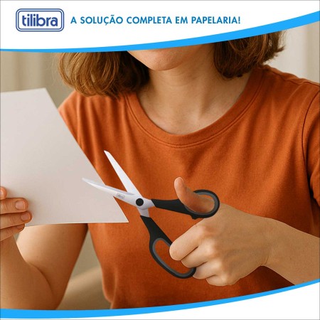 Foto ilustrativa Tesoura Multiuso 195mm Slide Blade Preta