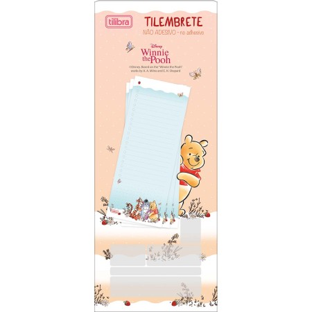 Foto ilustrativa Tilembrete Decorado G Pooh 82x209mm 50 Folhas