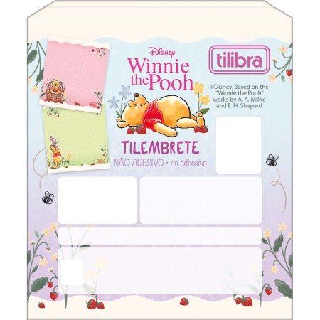 Foto ilustrativa Tilembrete Decorado Pooh  80 x 91mm 100 Folhas