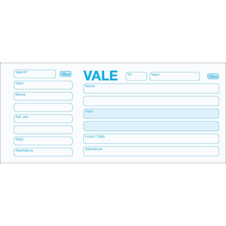 Foto ilustrativa Vale com Canhoto 50fls