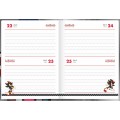 Foto ilustrativa Agenda Costurada 2 Dias por Página 12,3 x 16,6 cm Sonic Permanente