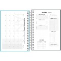 Foto ilustrativa Agenda Costurada Diária 11,7x 16,4 cm Neon 2027