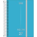 Foto ilustrativa Agenda Costurada Diária 11,7x 16,4 cm Neon 2027