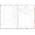 Foto ilustrativa Agenda Costurada Diária 12,3 x 16,6 cm Charme 2027