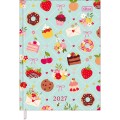 Foto ilustrativa Agenda Costurada Diária 12,3 x 16,6 cm Charme 2027