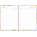 Foto ilustrativa Agenda Costurada Diária 12,3 x 16,6 cm Feminine 2026