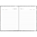 Foto ilustrativa Agenda Costurada Diária 12,3 x 16,6 cm Pepper Permanente Masculina