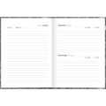 Foto ilustrativa Agenda Costurada Diária 12,3 x 16,6 cm Pepper Permanente Masculina