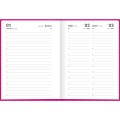 Foto ilustrativa Agenda Costurada Diária 12,3 x 16,6 cm Pepper Rosa 2027