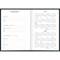 Foto ilustrativa Agenda Costurada Diária 14,5 x 20,5 cm Spice Preta 2027
