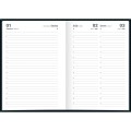 Foto ilustrativa Agenda Costurada Diária 14,5 x 20,5 cm Spice Preta 2027