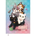 Foto ilustrativa Agenda Costurada MIni 7,8 x 10,8 cm Purrfect Cats 2026
