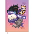 Foto ilustrativa Agenda Costurada MIni 7,8 x 10,8 cm Purrfect Cats 2026