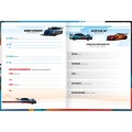 Foto ilustrativa Agenda Costurada Permanente X-Racing 3D M4
