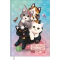 Foto ilustrativa Agenda Costurada Petit 10,5 x 14,8 cm Purrfect Cats 2026